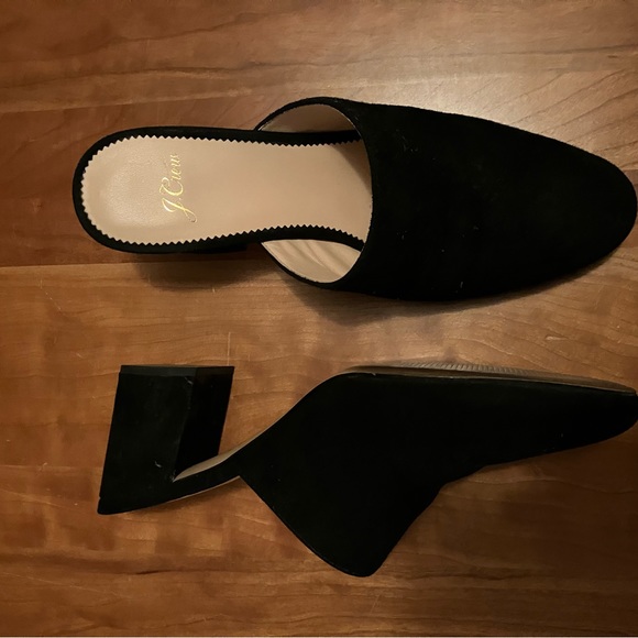 J Crew Suede Block heel mules - Picture 4 of 5